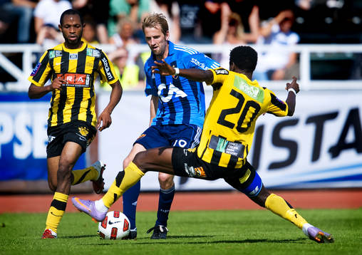 Peter Nymann Mikkelsen – Rene Makondele, Djurgården, Häcken, Peter Nymann