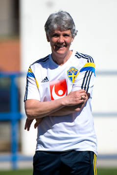 Sveriges förbundskapten Pia Sundhage
