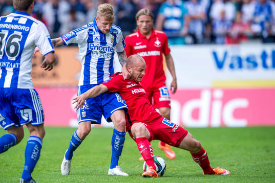 IFK Göteborgs Sebastian Eriksson och Norrköpings Daniel