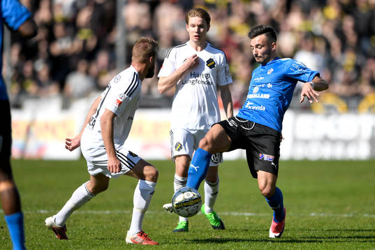 s Daniel Sundgren och Johan Blomberg och Halmstads Sead