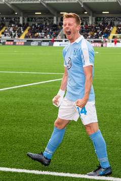 Malmö FFs Anders Christiansen jublar