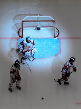 Västerviks målvakt Edvin Olofsson, Alfred Barklund, Max