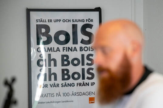Landskronas tränare Max Mölder